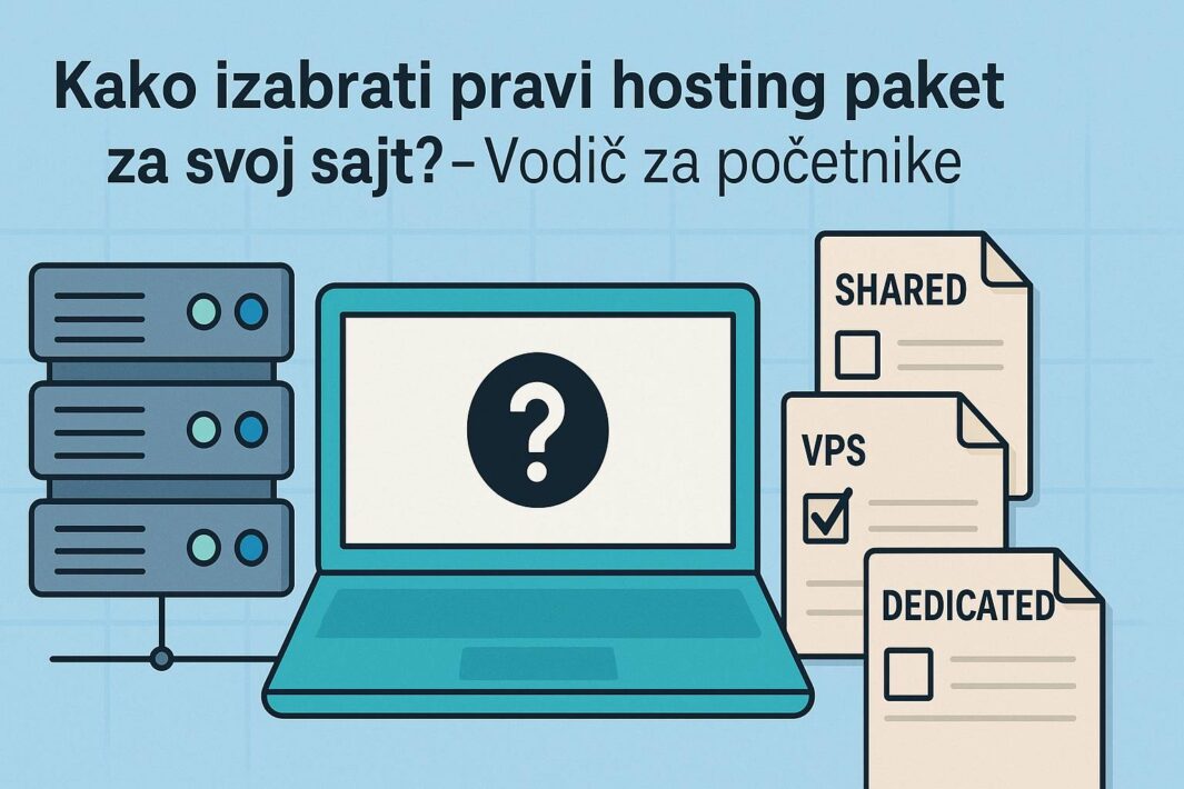 Kako izabrati pravi hosting paket za svoj sajt? – Vodič za početnike